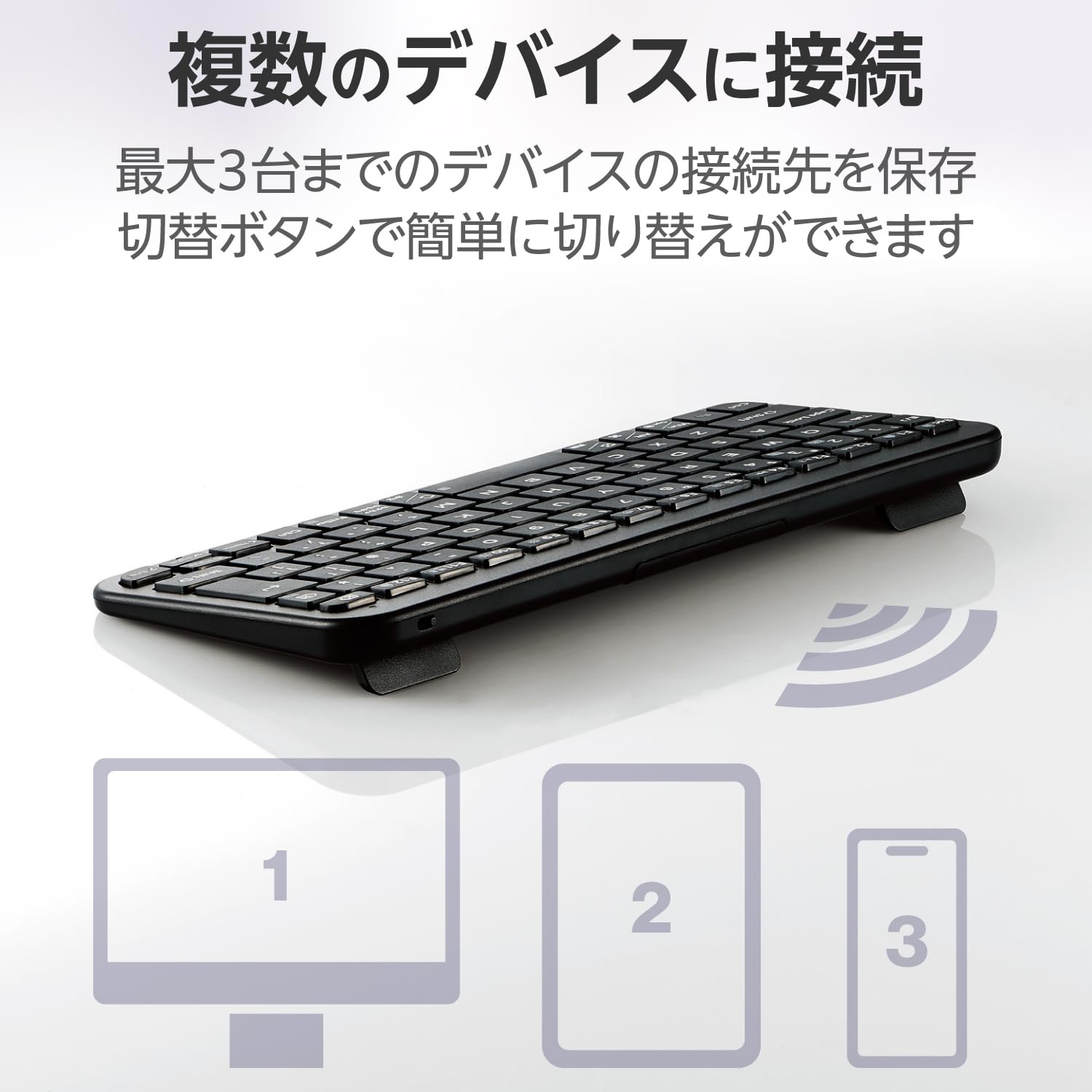 Amazon.co.jp: エレコム ワイヤレス キーボード Bluetooth Slint 薄型